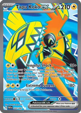 Tapu Koko ex - 222/182 - SV04: Paradox Rift #222
