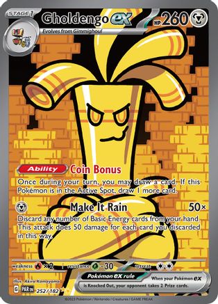 Gholdengo ex - 252/182 - SV04: Paradox Rift #252