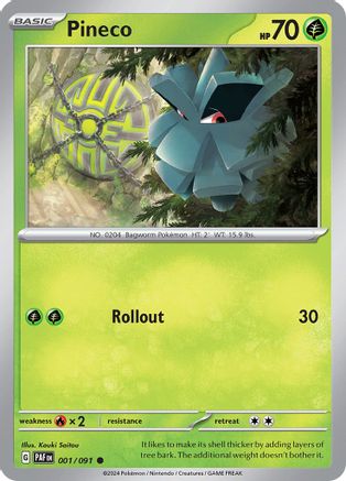 Pineco - 001/091 - SV: Paldean Fates #001