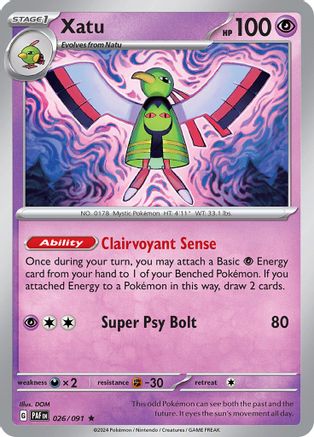 Xatu - 026/091 - SV: Paldean Fates #026