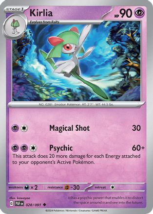 Kirlia - 028/091 - SV: Paldean Fates #028
