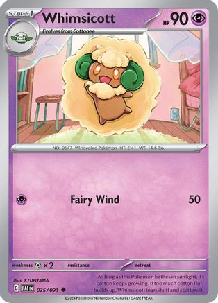 Whimsicott - SV: Paldean Fates #035