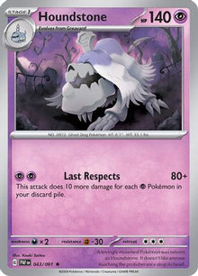 Houndstone - 043/091 - SV: Paldean Fates #043