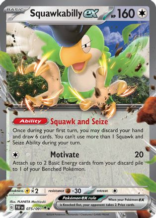 Squawkabilly ex - 075/091 - SV: Paldean Fates #075