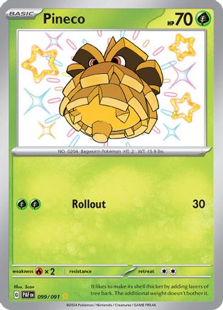 Pineco - 099/091 - SV: Paldean Fates #099