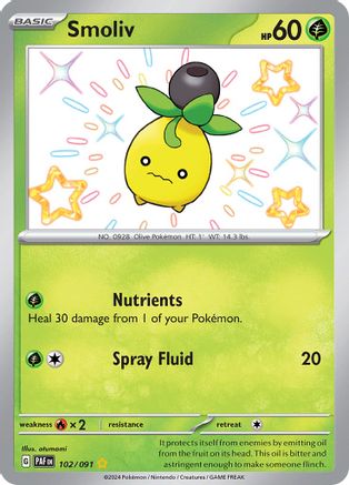Smoliv - SV: Paldean Fates #102
