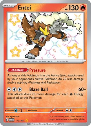 Entei - SV: Paldean Fates #112
