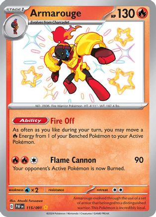 Armarouge - 115/091 - SV: Paldean Fates #115