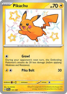 Pikachu - 131/091 - SV: Paldean Fates #131
