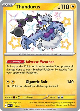 Thundurus - SV: Paldean Fates #139