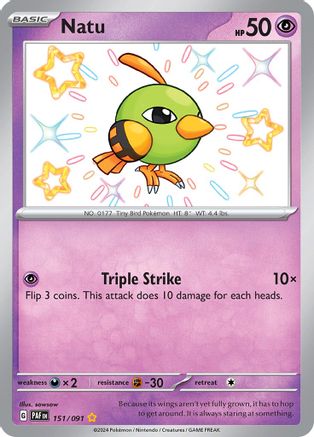 Natu - 151/091 - SV: Paldean Fates #151