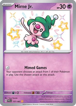 Mime Jr. - 157/091 - SV: Paldean Fates #157