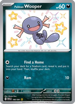 Paldean Wooper - 180/091 - SV: Paldean Fates #180
