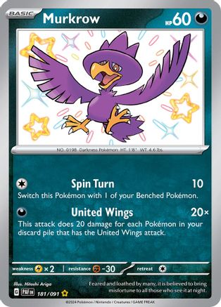 Murkrow - SV: Paldean Fates #181