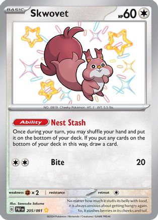 Skwovet - SV: Paldean Fates #205