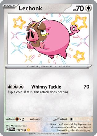 Lechonk - 207/091 - SV: Paldean Fates #207
