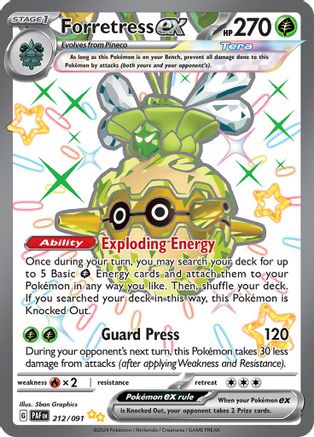 Forretress ex - 212/091 - SV: Paldean Fates #212