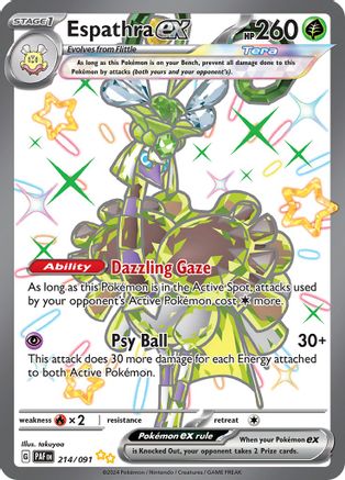 Espathra ex - 214/091 - SV: Paldean Fates #214
