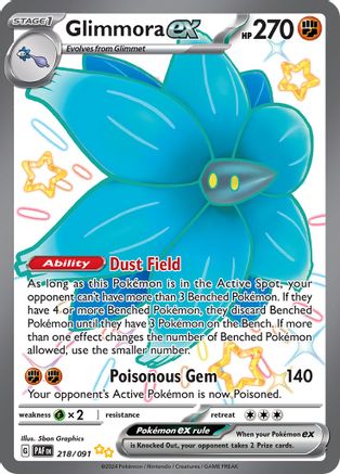 Glimmora ex - SV: Paldean Fates #218