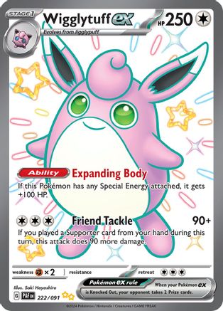 Wigglytuff ex - SV: Paldean Fates #222