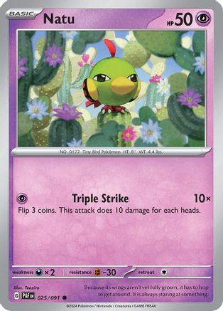 Natu - 025/091 - SV: Paldean Fates #025