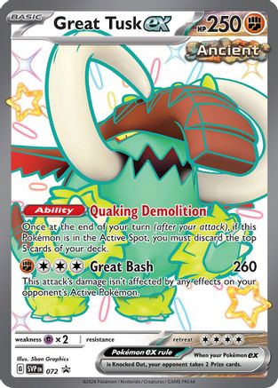 Great Tusk ex - 072 - SV: Scarlet & Violet Promo Cards #072