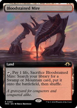 Bloodstained Mire (Extended Art) - Modern Horizons 3 #463