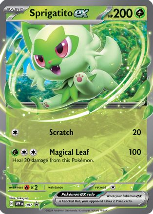 Sprigatito ex - 087 - SV: Scarlet & Violet Promo Cards #087