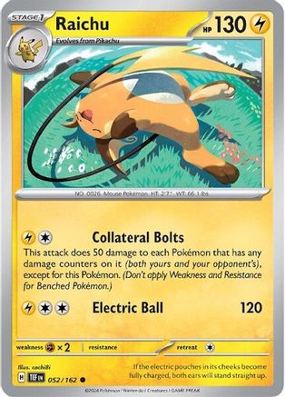 Raichu - SV05: Temporal Forces #052