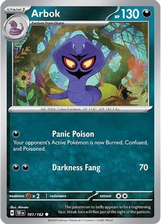 Arbok - 101/162 - SV05: Temporal Forces #101
