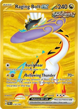 Raging Bolt ex - 218/162 - SV05: Temporal Forces #218