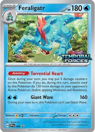 Feraligatr - 089 (Prerelease) - SV: Scarlet & Violet Promo Cards #089