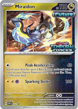 Miraidon - 092 (Prerelease) - SV: Scarlet & Violet Promo Cards #092