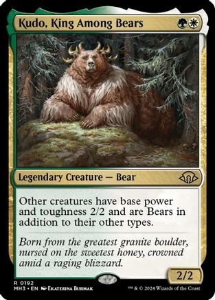 Kudo, King Among Bears - Modern Horizons 3 #192