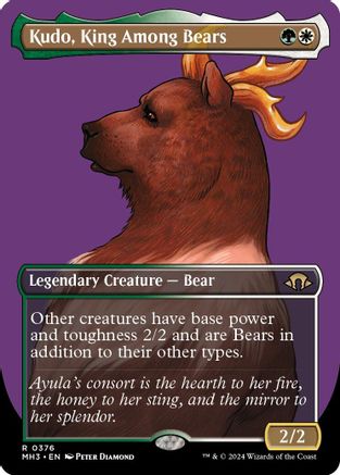 Kudo, King Among Bears (Borderless) - Modern Horizons 3 #376