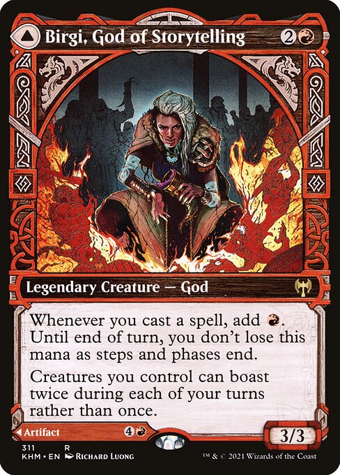 Birgi, God of Storytelling // Harnfel, Horn of Bounty — KHM — 311