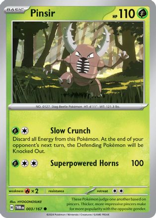 Pinsir - 003/167 - SV06: Twilight Masquerade #003