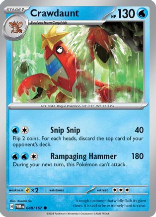 Crawdaunt - SV06: Twilight Masquerade #048