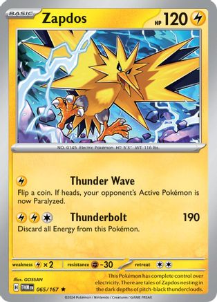 Zapdos - SV06: Twilight Masquerade #065