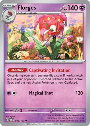 Florges - SV06: Twilight Masquerade #088