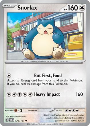 Snorlax - SV06: Twilight Masquerade #136