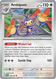 Ambipom - SV06: Twilight Masquerade #138