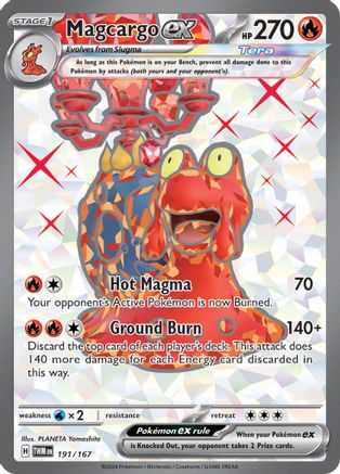 Magcargo ex - 191/167 - SV06: Twilight Masquerade #191
