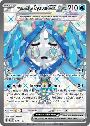 Wellspring Mask Ogerpon ex - 194/167 - SV06: Twilight Masquerade #194