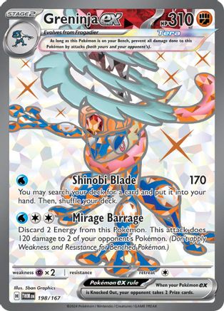 Greninja ex - 198/167 - SV06: Twilight Masquerade #198