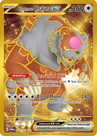 Bloodmoon Ursaluna ex - 222/167 - SV06: Twilight Masquerade #222
