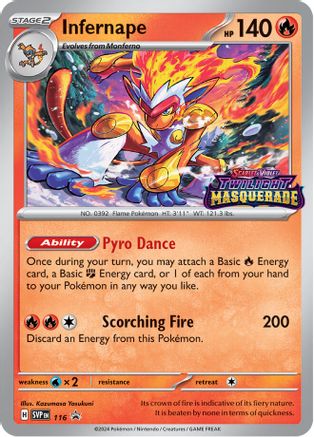 Infernape - 116 - SV: Scarlet & Violet Promo Cards #116
