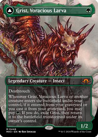 Grist, Voracious Larva (Borderless) - Modern Horizons 3 #446