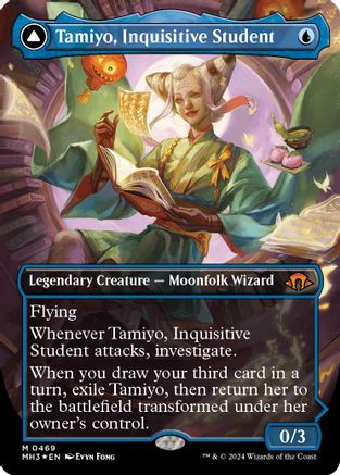 Tamiyo, Inquisitive Student (Borderless) (Textured Foil) - Modern Horizons 3 #469