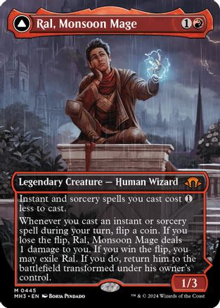 Ral, Monsoon Mage (Borderless) - Modern Horizons 3 #445